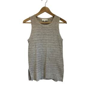 White + Warren Sleeveless Cotton Blend Lightweight Knit Sweater Top Size XS